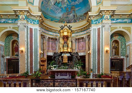 Palermo Italy - October 6 2009: Internal furniture and esteemed by all Sicily 