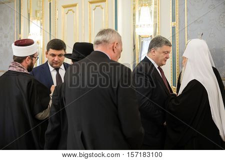 Petro Poroshenko And Heads Of Major Ukrainian Churches