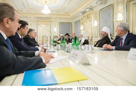 Petro Poroshenko And Heads Of Major Ukrainian Churches