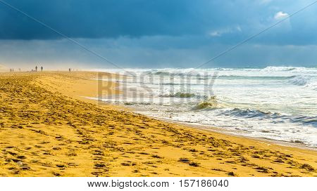Beach on the Atlantic Ocean near Seignosse - France, Aquitaine