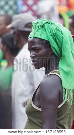 Ari Woman At Village Market. Bonata. Omo Valley. Ethiopia.