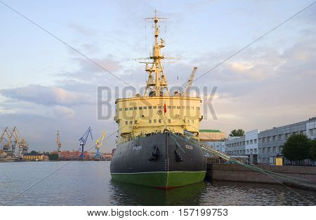 SAINT PETERSBURG, RUSSIA - JULY 09, 2015: The icebreaker 