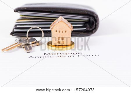 House and coin invesment and realestate cconcept