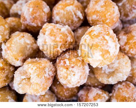 Candy Akehgss, Thai dessert, Sweet taste, Deep fried thai been sorted moji