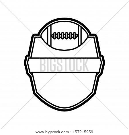 american football ball icon vector illustration graphic design