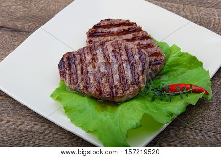 Grilled Burget Cutlet