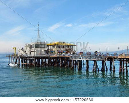 Santa monica pier, Califonia - the restaurant
