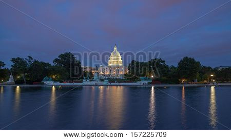 The Us Capitol In Washington Dc Landscape