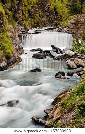 Tamina Gorge, River Further From The Spring