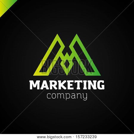 Letter M Logo Icon Design Template Elements