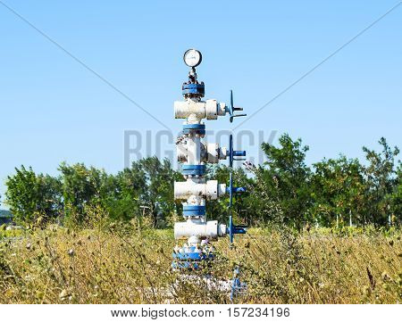 Well For Maintenance Of Reservoir Pressure. Pumping Water In Layer