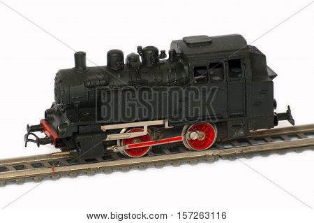 Railway Modeller. Damaged model railroad. Toy for children that was produced in the German Democratic Republic in the second half of the twentieth century.