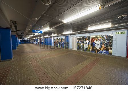 London, the UK - May 2016: Stamford Bridge stadium - the official 
playground  of FC Chelsea