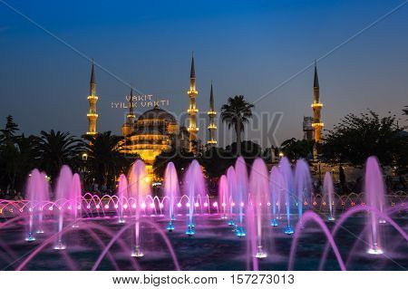 Sultan Ahmet Mosque is a historic mosque in Istanbul Turkey. The mosque is popularly known as the Blue Mosque for the blue tiles adorning the walls of its interior