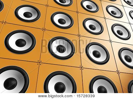  Wall of sound - naranja