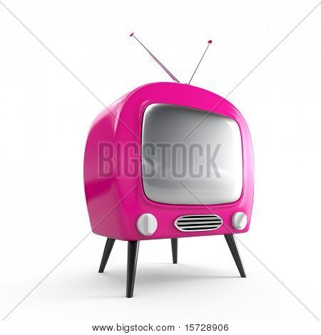 Şık retro TV. Benim portföy daha fazla TV