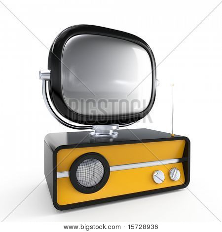 Şık retro TV. Benim portföy daha fazla TV