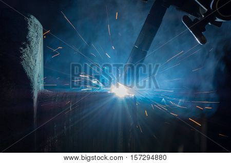 Welding repair shaft by Automatic Weld Process