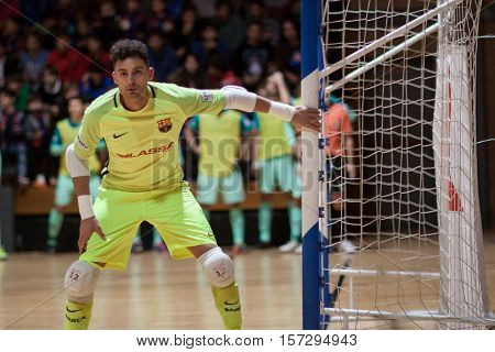VALENCIA, SPAIN - NOVEMBER 8th: Juanjo during Spanish King Cup match between Levante UD FS and FC Barcelona at Cabanyal Stadium on November 8, 2016 in Valencia, Spain