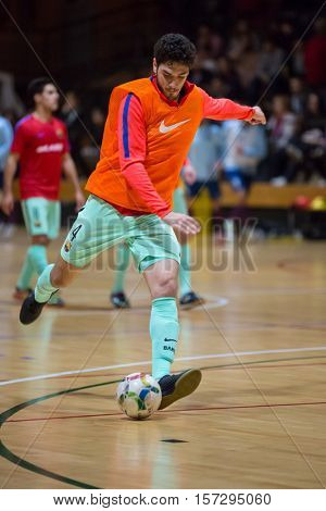 VALENCIA, SPAIN - NOVEMBER 8th: Tolra during Spanish King Cup match between Levante UD FS and FC Barcelona at Cabanyal Stadium on November 8, 2016 in Valencia, Spain