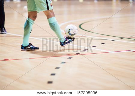 VALENCIA, SPAIN - NOVEMBER 8th: Spanish King Cup match between Levante UD FS and FC Barcelona at Cabanyal Stadium on November 8, 2016 in Valencia, Spain