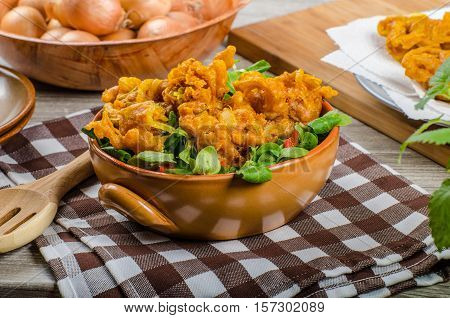 Crispy Onion Bhajis