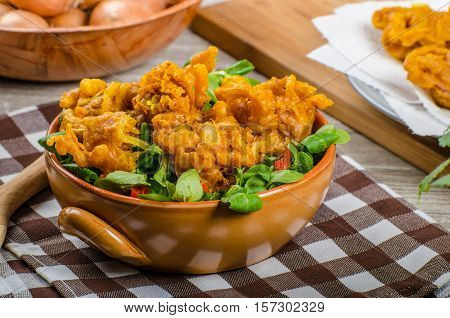Crispy Onion Bhajis