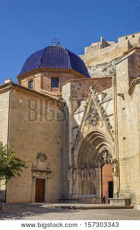 Entrance To The Church Of Santa Maria La Major Of Morella
