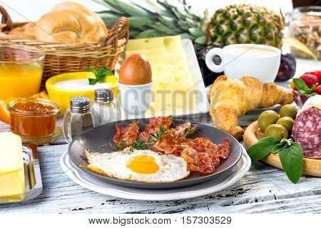 Prfect start of day with tasty breakfast