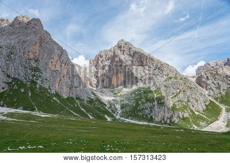 beautiful val gardena and dolomity in italy