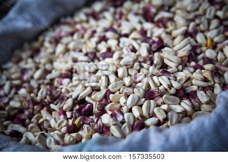 Corns from the local market in Chivay, Colca Canyon, Peru