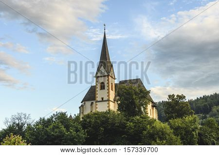 Saints Primus and Felician Church in Maria Worth Carinthia Austria on the Worthersee