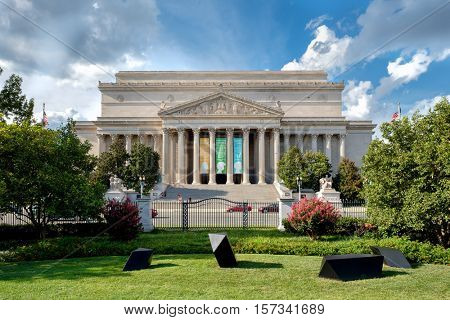 WASHINGTON D.C.,USA - AUGUST 16,2016 : The Archives of the United States of America in Washington D.C.