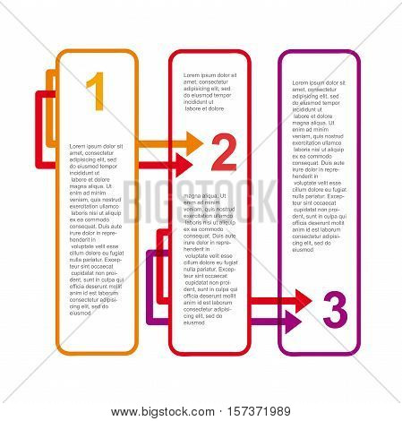 Vector faq labels three options, abstract shape