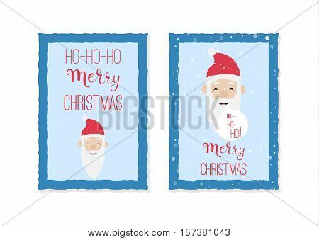 Set of two Christmas cards templates made in vector