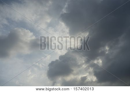 background of soft clouds in blue sky