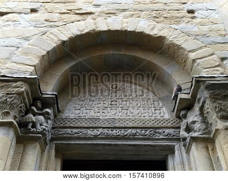Arezzo - Romanesque Apse of Santa Maria della Pieve in Piazza Grande Tuscany Italy