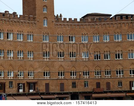 Siena - Piazza del Campo and Palazzo Sansedoni