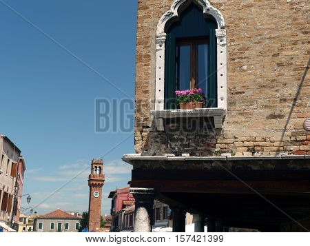 Fondamenta dei Vetral on  Murano Island. Italy