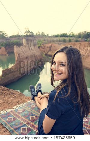 Woman Travel Backpacker Adventure Concept