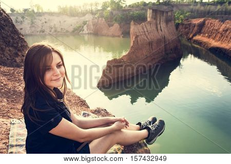 Woman Travel Backpacker Adventure Concept