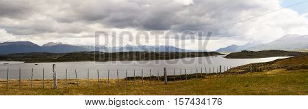 panorama of unspoilt nature in Patagonia near Ushuaia