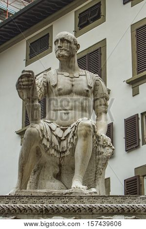 Monument Of Giovanni Delle Bande Nere In Florence