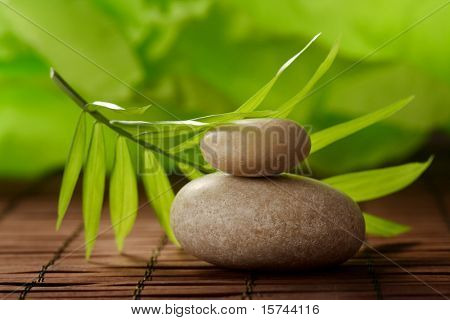 tranquilla scena con ciottoli