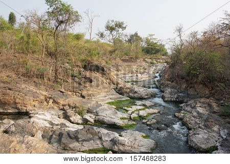 Landscape of Don Khone Island, Laos, Asia