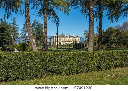 Dadiani Palace Located Inside A Park In Zugdidi, Georgia