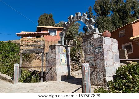 Amantani Island (Isla Amantani) of Lake Titicaca, Peru
