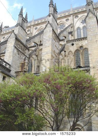 Saint Etienne Cathedral From Outside, Bourges, France