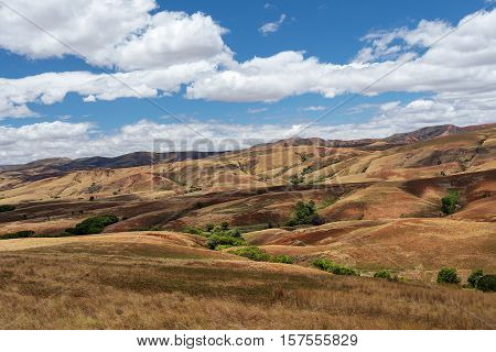 Traditional Madagascar Hill Landscape