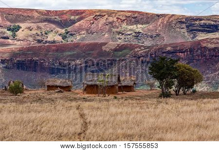 Traditional Madagascar Hill Landscape